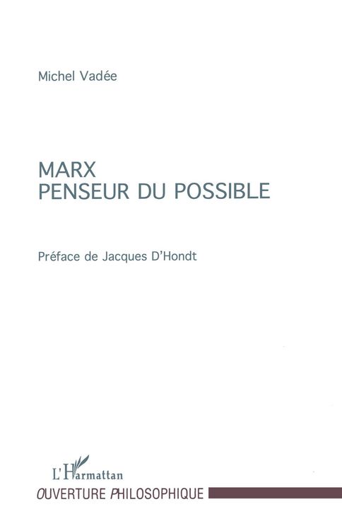 Produktbild: Marx Penseur du Possible