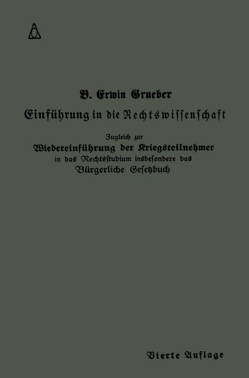 Produktbild: Einf&uuml;hrung in die Rechtswissenschaft