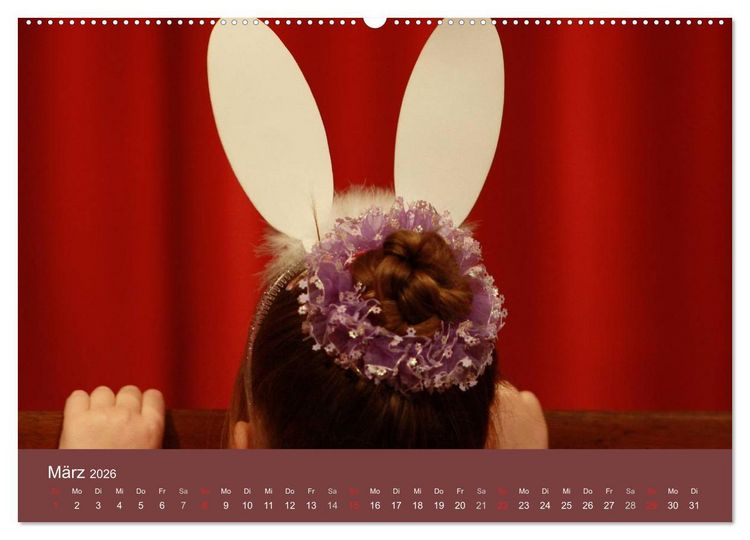 Produktbild: M&auml;dchentr&auml;ume - Ballett und Tanz (hochwertiger Premium Wandkalender 2026 DIN A2 quer), Kunstdruck in Hochglanz