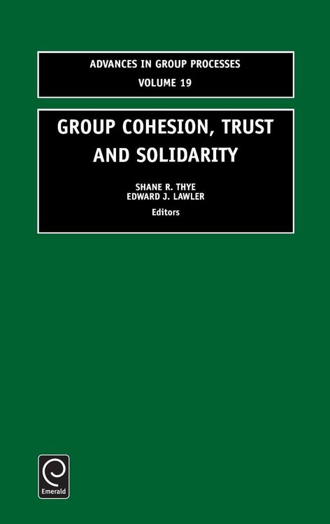 Produktbild: Group Cohesion, Trust and Solidarity