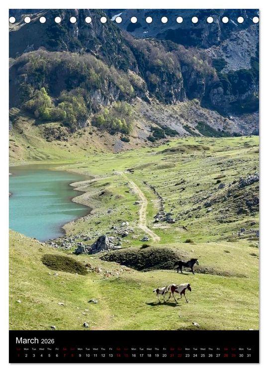 Produktbild: Durmitor &mdash; Majestic Peaks of Montenegro (Desk Calendar 2026 DIN A5 portrait), CALVENDO 12 Month DeskCalendar