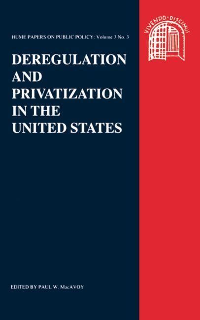 Produktbild: Deregulation and Privatisation