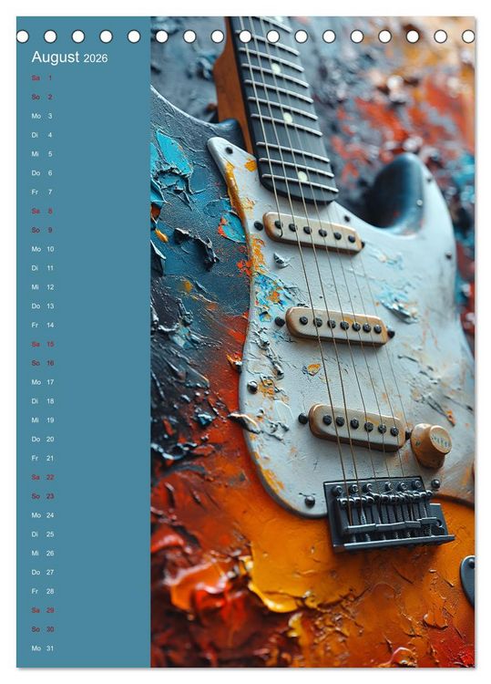 Produktbild: Strings & Dreams: Ein Jahr musikalischer Inspiration (Tischkalender 2026 DIN A5 hoch), CALVENDO Monatskalender