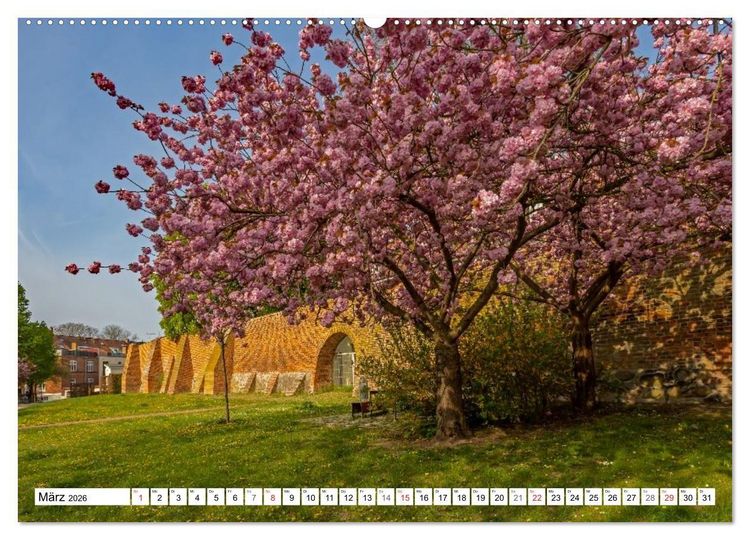 Produktbild: Wismarer Ansichten 2026 (hochwertiger Premium Wandkalender 2026 DIN A2 quer), Kunstdruck in Hochglanz