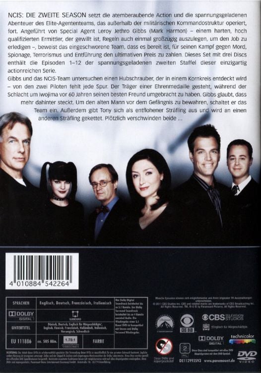 Produktbild: NCIS - Naval Criminal Investigate Service/Season 2.1 [3 DVDs]