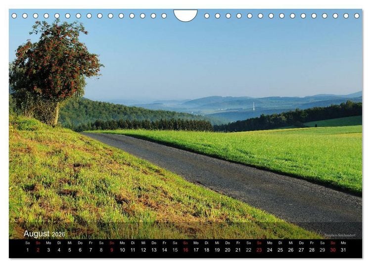 Produktbild: Kreis Siegen-Wittgenstein (Wandkalender 2026 DIN A4 quer), CALVENDO Monatskalender