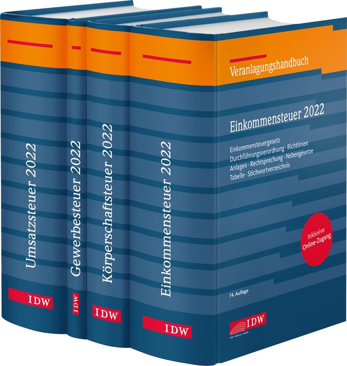 Produktbild: Steuer-Paket 2022: Ertragsteuern und Umsatzsteuer (Veranlagung)