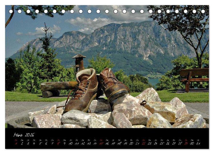 Produktbild: Attersee im Salzkammergut 2026 (Tischkalender 2026 DIN A5 quer), CALVENDO Monatskalender