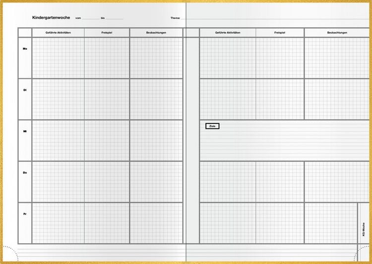 Produktbild: Vorbereitungsheft C5 gold