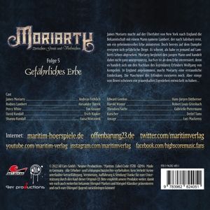 Produktbild: Moriarty - Gef&auml;hrliches Erbe, Audio-CD