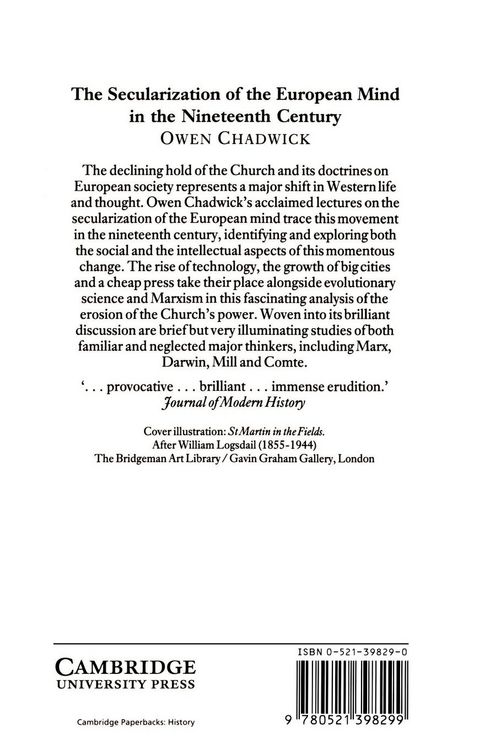 Produktbild: The Secularization of the European Mind in the Nineteenth Century