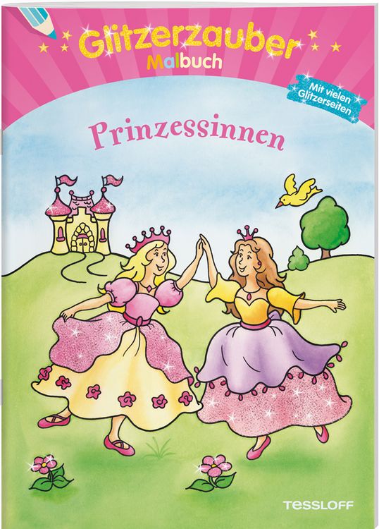 Produktbild: Glitzerzauber Malbuch Prinzessinnen