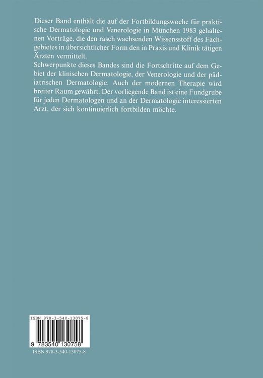 Produktbild: Fortschritte der praktischen Dermatologie und Venerologie