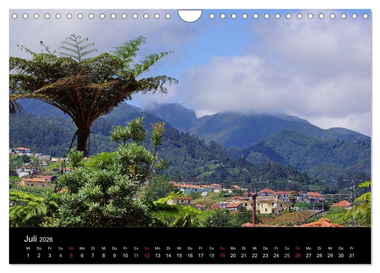 Produktbild: Madeira die Gr&uuml;ne Insel (Wandkalender 2026 DIN A4 quer), CALVENDO Monatskalender