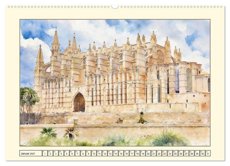 Produktbild: Lieblingsinsel Mallorca (hochwertiger Premium Wandkalender 2027 DIN A2 quer), Kunstdruck in Hochglanz