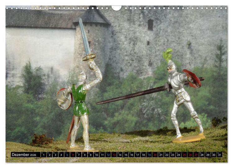 Produktbild: Landsknechte und Ritter im Modell (Wandkalender 2026 DIN A3 quer), CALVENDO Monatskalender