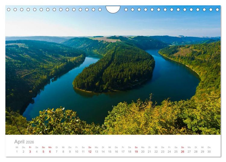 Produktbild: TH&Uuml;RINGEN 2026 (Wandkalender 2026 DIN A4 quer), CALVENDO Monatskalender