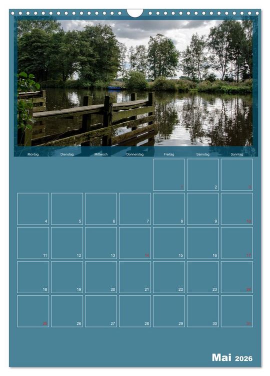 Produktbild: Worpswede - K&uuml;nstlerdorf unter weitem Himmel (Wandkalender 2026 DIN A3 hoch), CALVENDO Monatskalender