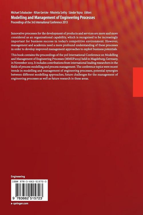 Produktbild: Modelling and Management of Engineering Processes