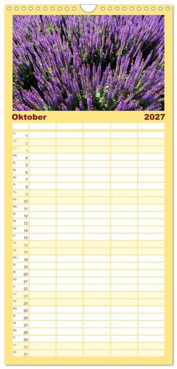 Produktbild: Familienplaner 2027 - Garten-Idylle 2027 mit 5 Spalten (Wandkalender, 21 x 45 cm) CALVENDO