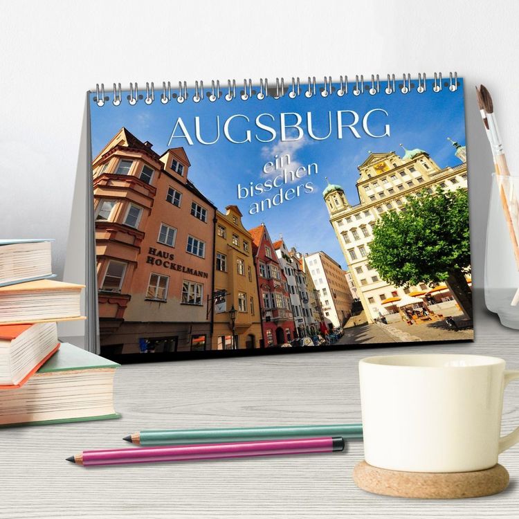 Produktbild: Augsburg &ndash; ein bisschen anders (Tischkalender 2027 DIN A5 quer), CALVENDO Monatskalender