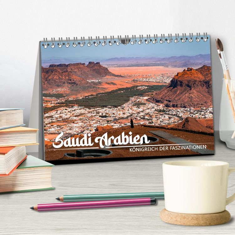 Produktbild: Saudi Arabien - K&ouml;nigreich der Faszinationen (Tischkalender 2026 DIN A5 quer), CALVENDO Monatskalender