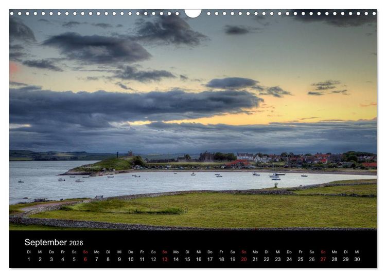 Produktbild: Holy Island - England (Wandkalender 2026 DIN A3 quer), CALVENDO Monatskalender