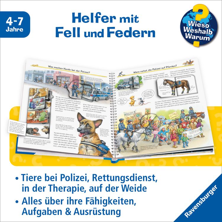 Wieso? Weshalb? Warum?, Band 16 - Tiere im Einsatz