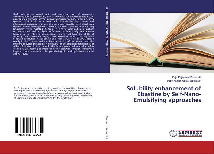 Produktbild: Solubility enhancement of Ebastine by Self-Nano-Emulsifying approaches