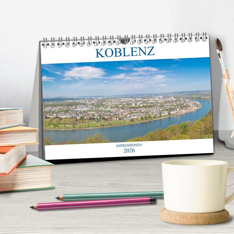 Produktbild: Koblenz Impressionen (Tischkalender 2026 DIN A5 quer), CALVENDO Monatskalender
