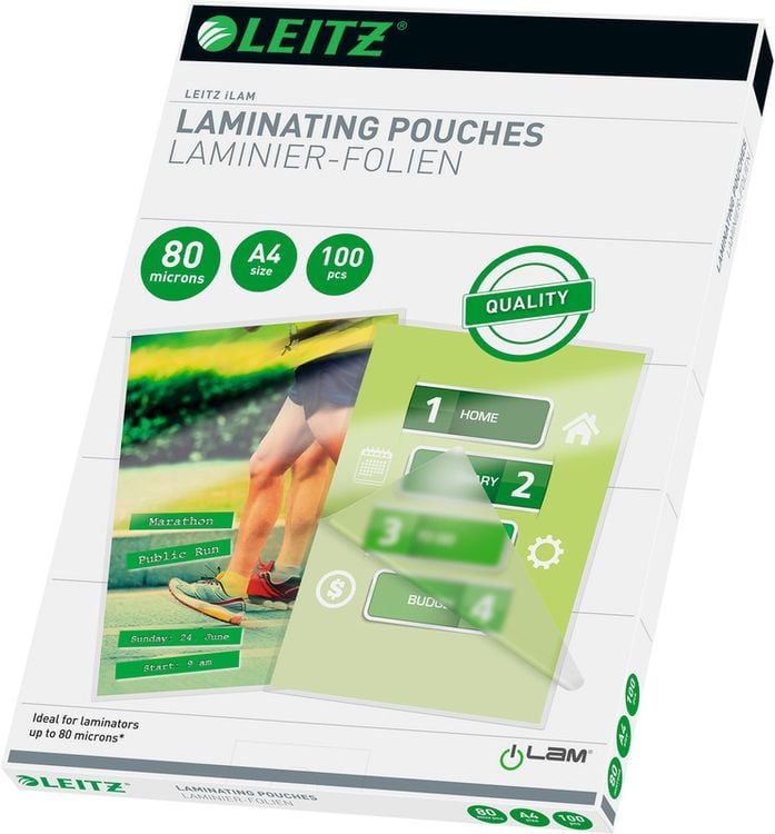 Produktbild: Laminierfolien Leitz 100 x A4 216 x 303 mm