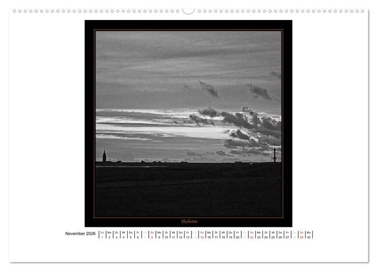 Produktbild: Wangerooge in Fine Art (Wandkalender 2026 DIN A2 quer), CALVENDO Monatskalender