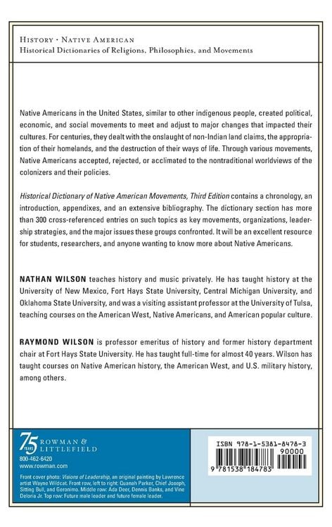 Produktbild: Historical Dictionary of Native American Movements