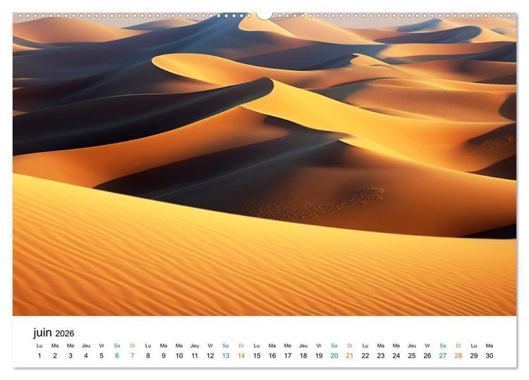 Produktbild: Paysages r&ecirc;v&eacute;s (Calendrier mural 2026 DIN A2 vertical) calendrier de bureau