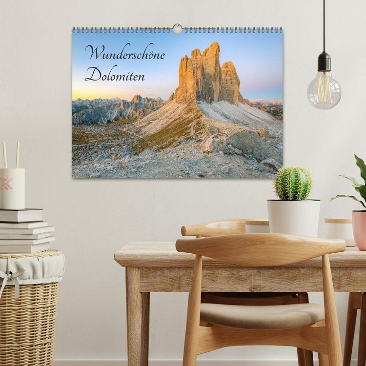 Produktbild: Wundersch&ouml;ne Dolomiten (Wandkalender 2026 DIN A3 quer), CALVENDO Monatskalender