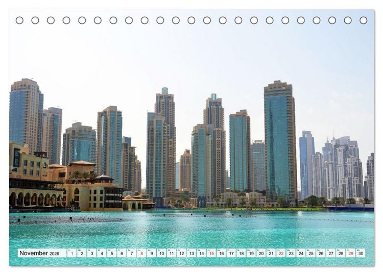 Produktbild: Einzigartiges DUBAI, die Metropole der Superlative (Tischkalender 2026 DIN A5 quer), CALVENDO Monatskalender