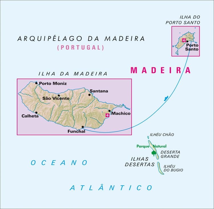 Produktbild: Nelles Map Landkarte Madeira - Porto Santo, rei&szlig;- und wasserfest 1:60.000