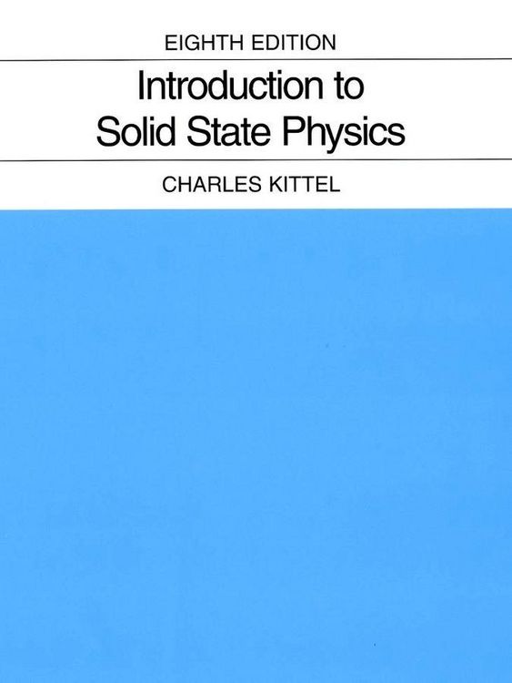 Produktbild: Introduction to Solid State Physics