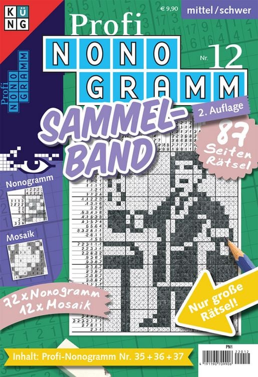 Produktbild: Profi-Nonogramm 3er-Band Nr. 12
