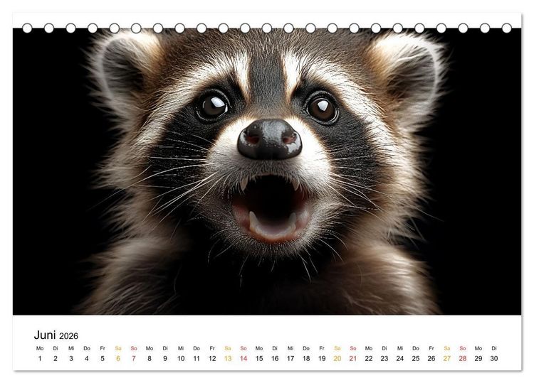Produktbild: Wilde Heimat - Tiere unserer Natur (Tischkalender 2026 DIN A5 quer), CALVENDO Monatskalender