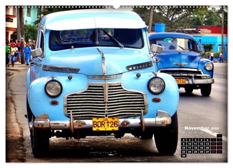 Produktbild: Chevy 1940-1941 - Mit 80 plus unterwegs in Kuba (Wandkalender 2026 DIN A2 quer), CALVENDO Monatskalender