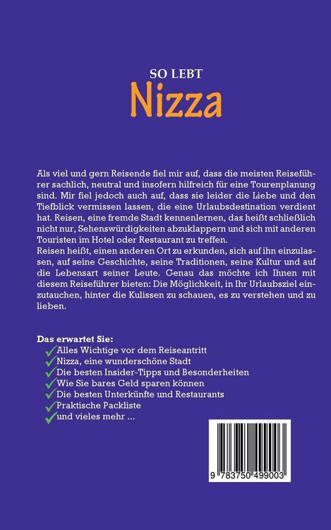 Produktbild: So lebt Nizza: Der perfekte Reisef&uuml;hrer f&uuml;r einen unvergesslichen Aufenthalt in Nizza inkl. Insider-Tipps, Tipps zum Geldsparen und Packliste