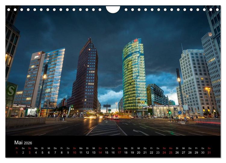 Produktbild: Die Blaue Stunde in Berlin (Wandkalender 2026 DIN A4 quer), CALVENDO Monatskalender