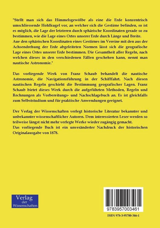 Produktbild: Nautische Astronomie f&uuml;r den Gebrauch der k. k. Seeoffiziere