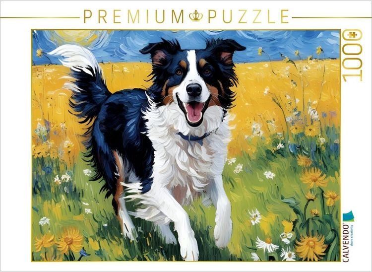 Produktbild: CALVENDO Puzzle Border Collie | 1000 Teile Lege-Gr&ouml;&szlig;e 64x48cm Foto-Puzzle f&uuml;r gl&uuml;ckliche Stunden