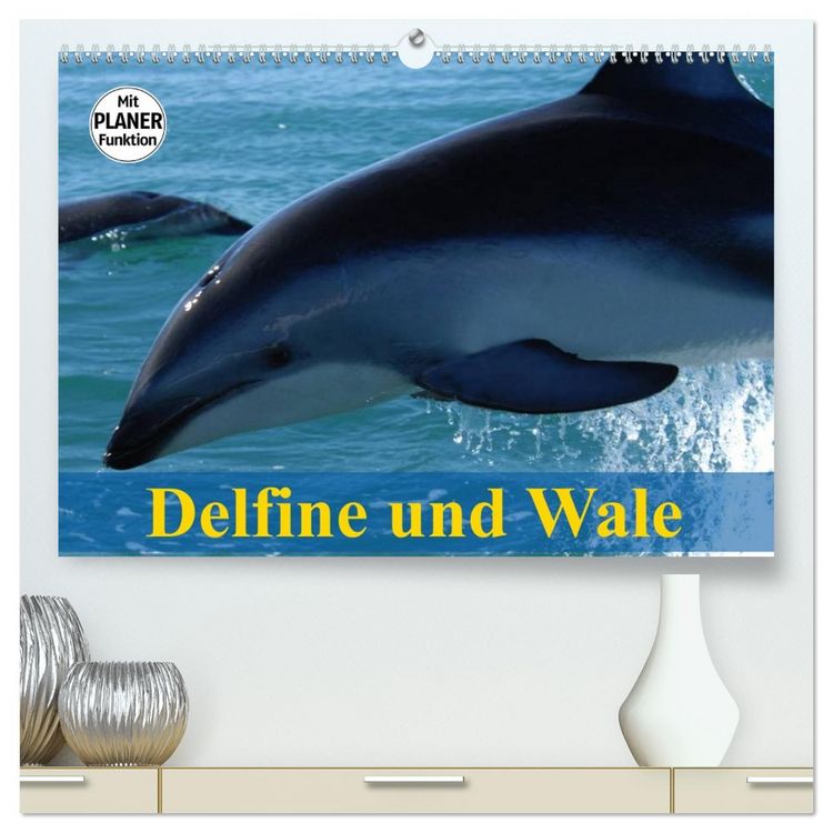 Produktbild: Delfine und Wale (hochwertiger Premium Wandkalender 2026 DIN A2 quer), Kunstdruck in Hochglanz