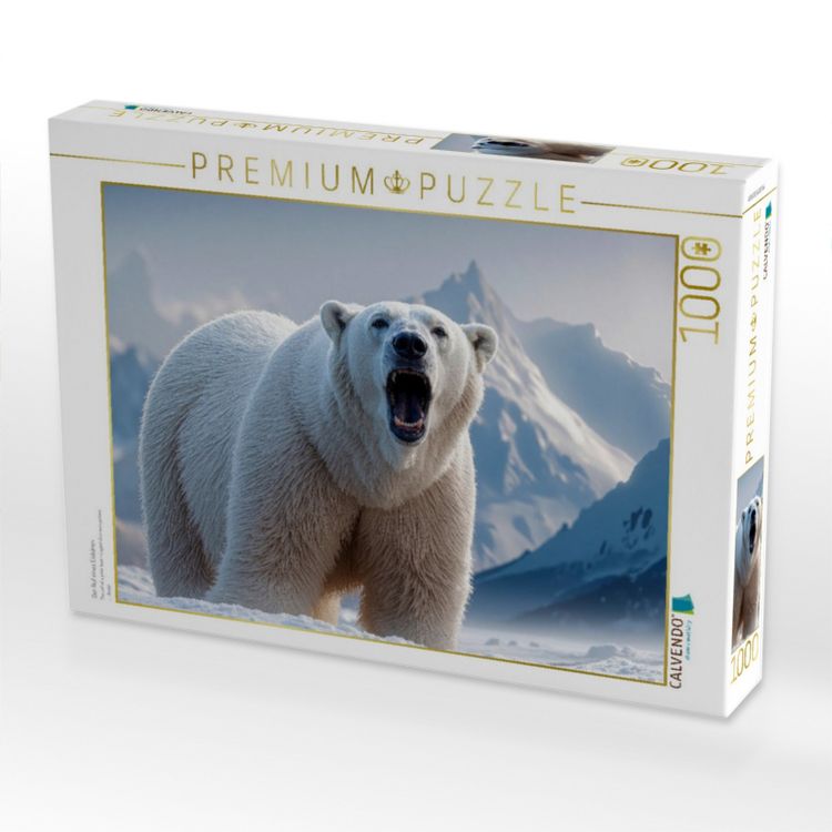 Produktbild: CALVENDO Puzzle Der Ruf eines Eisb&auml;ren | 1000 Teile Lege-Gr&ouml;&szlig;e 64x48cm Foto-Puzzle f&uuml;r gl&uuml;ckliche Stunden