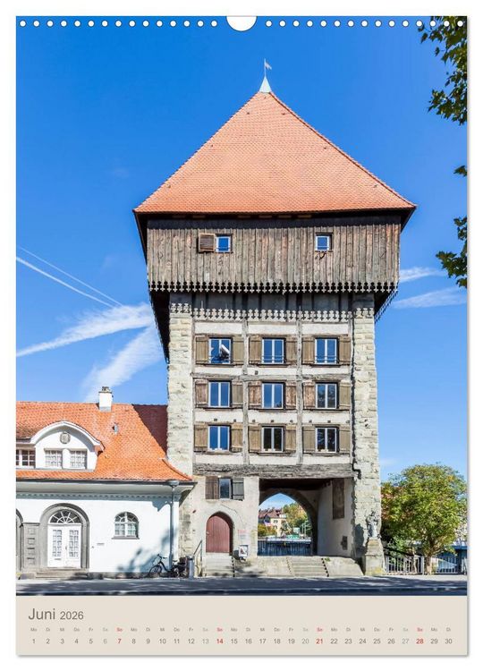 Produktbild: MEERSBURG UND KONSTANZ Historie am Bodensee (Wandkalender 2026 DIN A3 hoch), CALVENDO Monatskalender