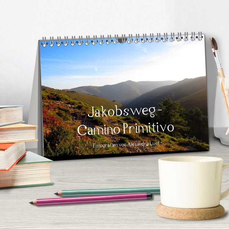 Produktbild: Jakobsweg - Camino Primitivo (Tischkalender 2026 DIN A5 quer), CALVENDO Monatskalender