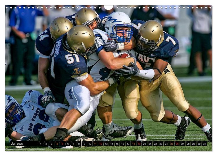 Produktbild: Kraft und Taktik - American Football (Wandkalender 2026 DIN A3 quer), CALVENDO Monatskalender